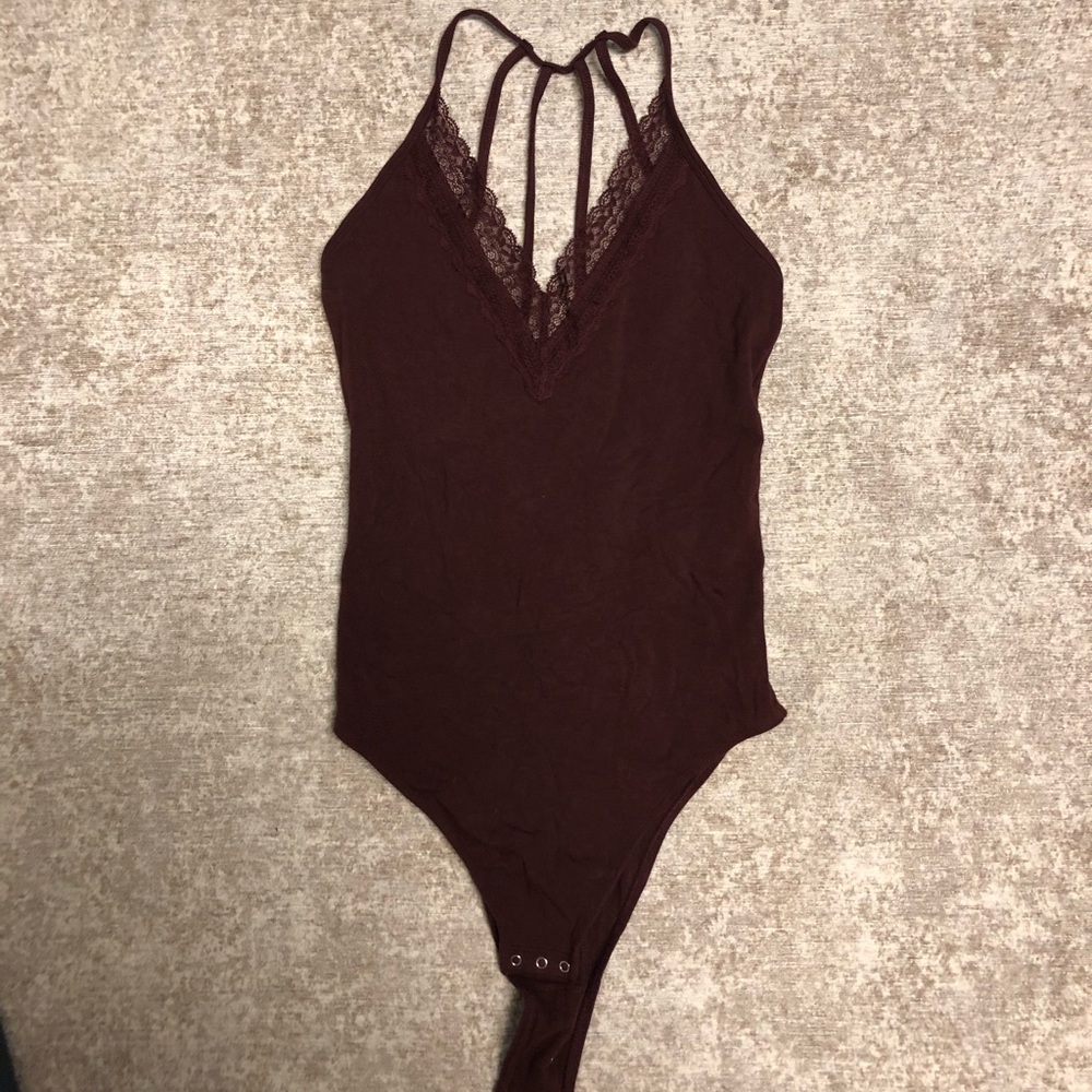 Maroon bodysuit